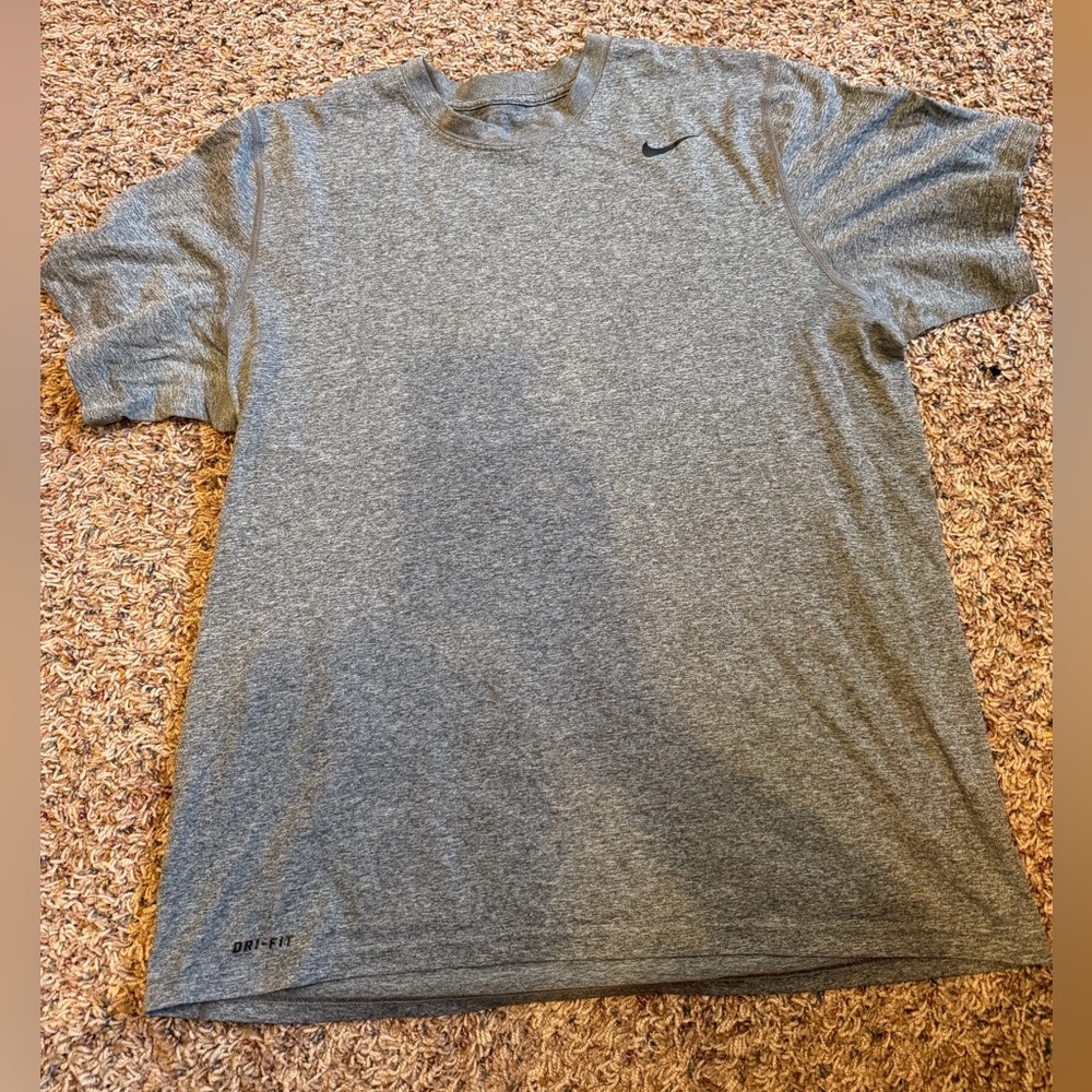 Nike Gray Short Sleeve Dri-FIT Performance Tee